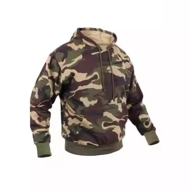 Mens Casual Camo Hoodie Top