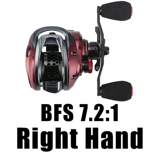 Red Fox BFS 7.2:1 and 8.1:1 Shallow Line Cup Baitcasting Reel