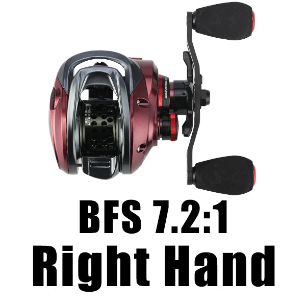 Red Fox BFS 7.2:1 and 8.1:1 Shallow Line Cup Baitcasting Reel