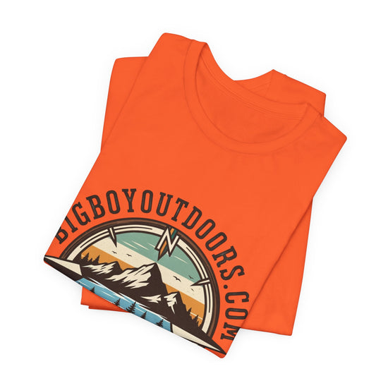 Adventure Compass T‑Shirt — BigBoyOutdoors.com Mountain & Lake Logo Tee