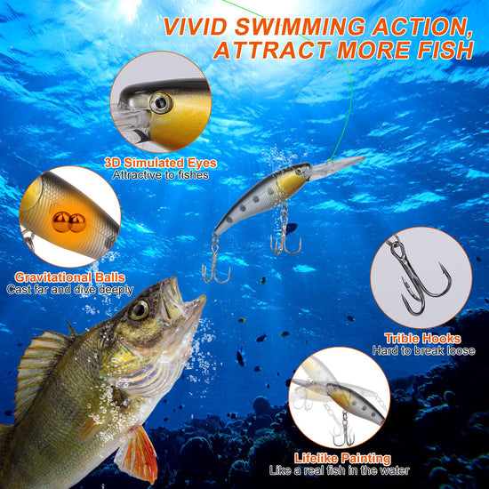 375Pcs Fishing Baits And Tackle Box Saltwater Freshwater Fishing Lures Kit
