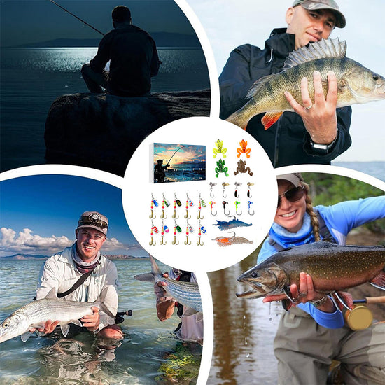 24 Countdown Advent Christmas Fishing Set