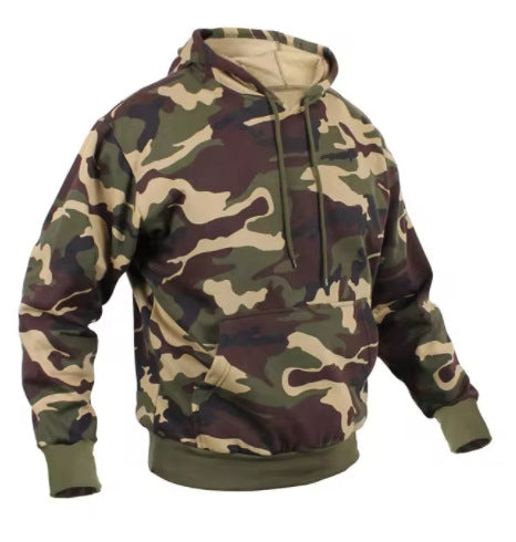 Mens Casual Camo Hoodie Top