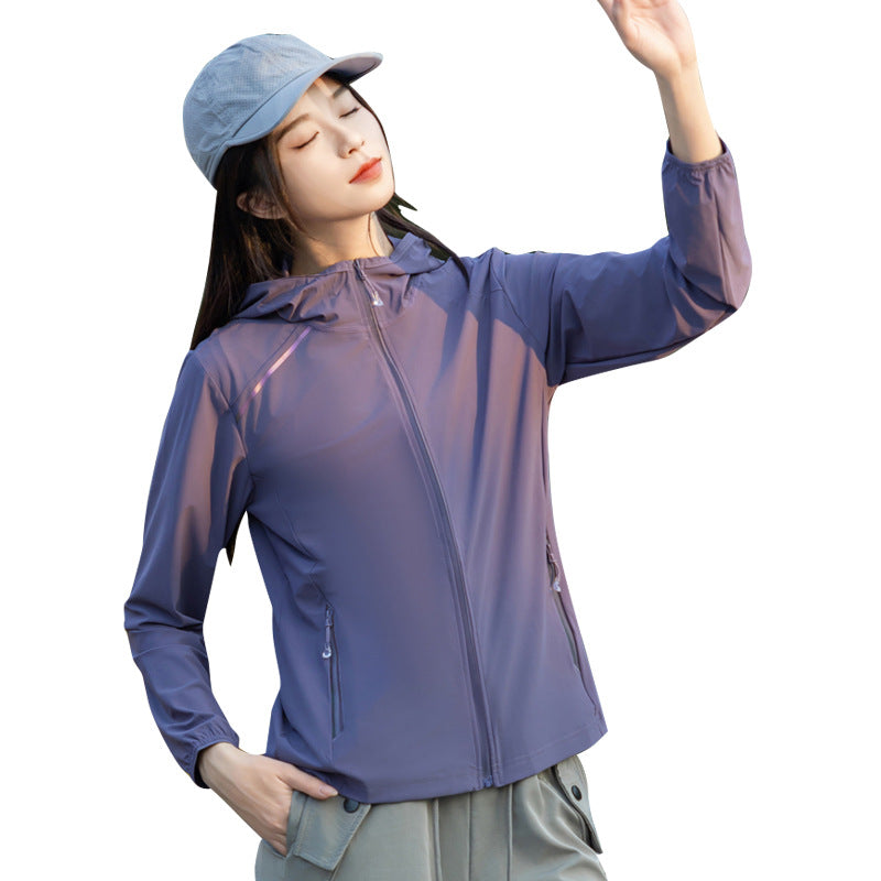 Women's Outdoor Skin Clothing Ice Silk UV Protection Sun-protective Clothing