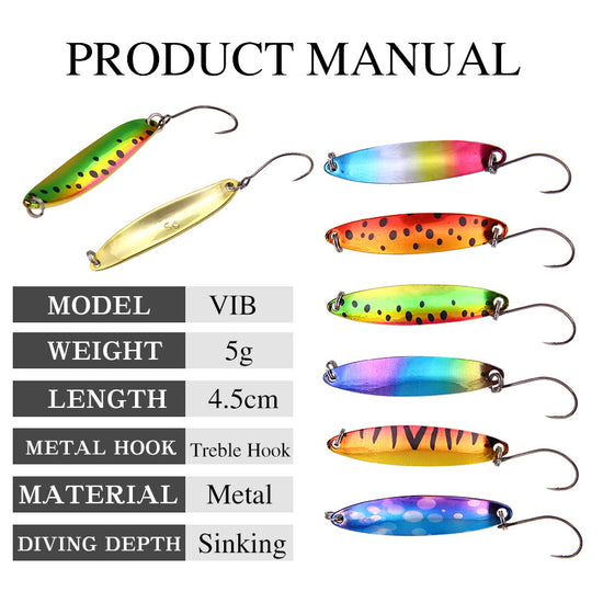 Luya Glitter Sink Dazzle Fresh Water Bait