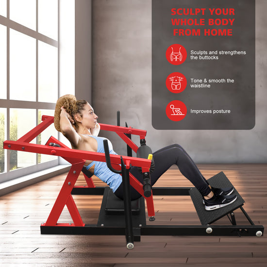 Hip Thrust Machine, Bridge Machine With Weight Holder, For Glute Muscles Building