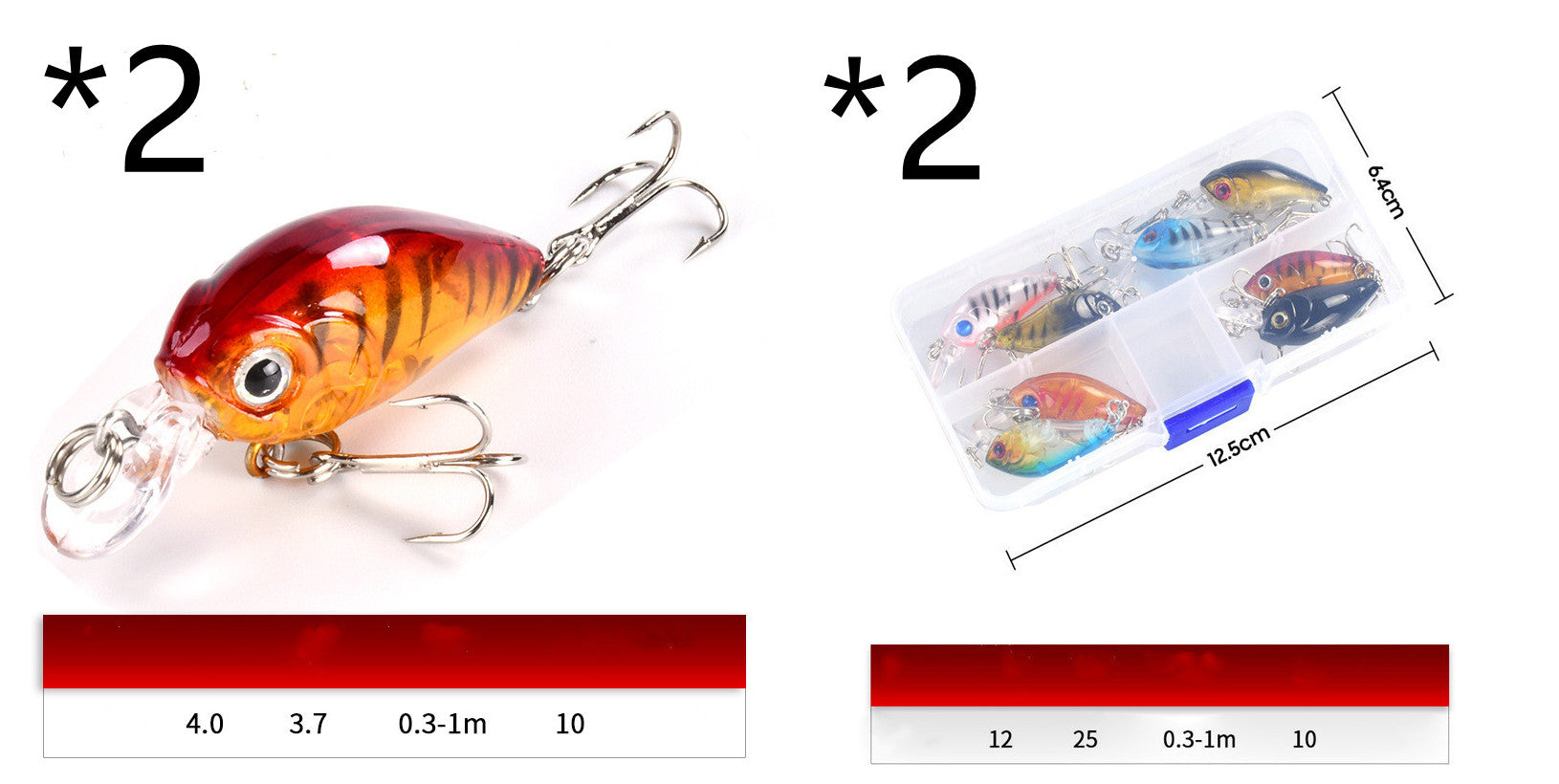 The 3.7g Luya Bait Set