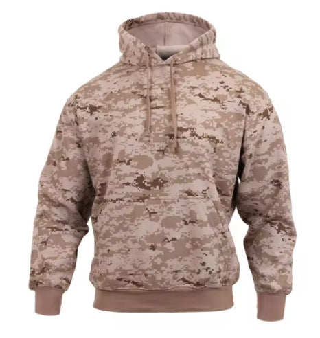 Mens Casual Camo Hoodie Top