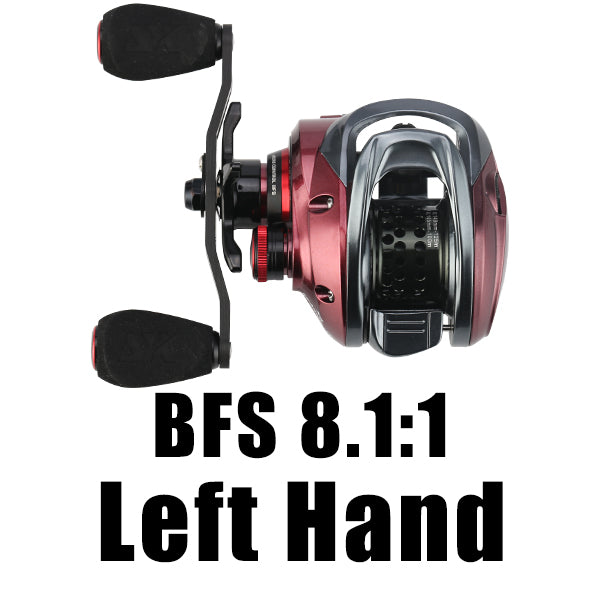 Red Fox BFS 7.2:1 and 8.1:1 Shallow Line Cup Baitcasting Reel