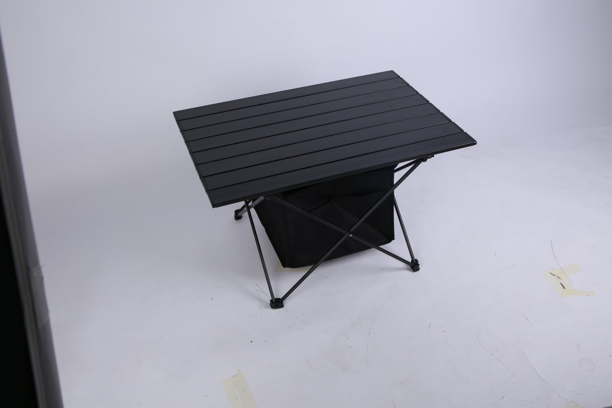 1Pc Foldable Camping Table With Storage Basket Rustproof Portable Aluminum Alloy Roll-Up Camping Table With Carrying Bag For Camping Hiking BBQ Picnic Fishing