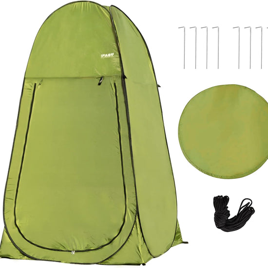 Camping Shower Tent 7FT Instant Pop Up Privacy Tents, Portable Toilet Tent Outdoor Dressing Room