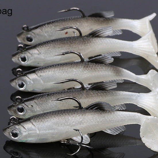 Soft bass bait lead hook fish