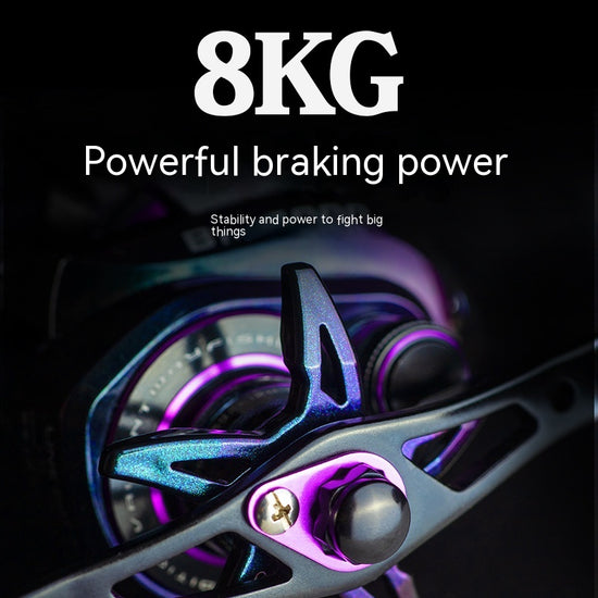 Colorful Strong Magnetic Brake Water Drop Fishing Reel