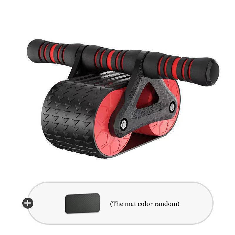 Double Wheel Abdominal Exerciser Automatic Rebound Ab Wheel