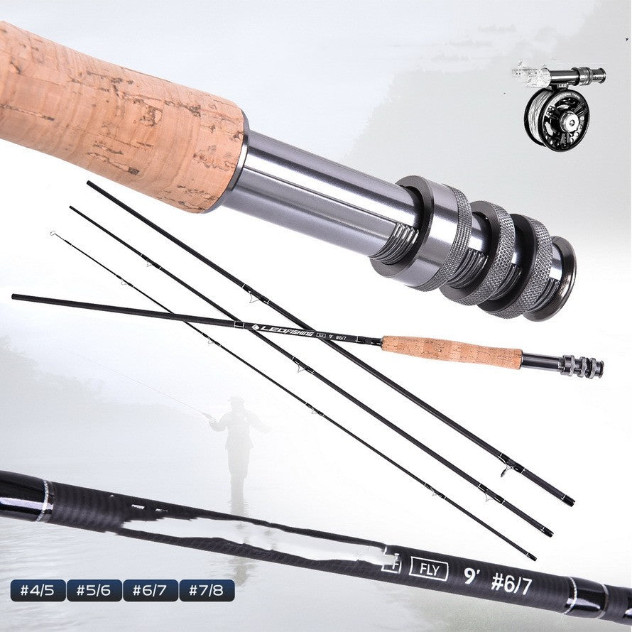 Canvas Portable Fly Fishing Rod, Bag, and Reel Combo With Carry Case