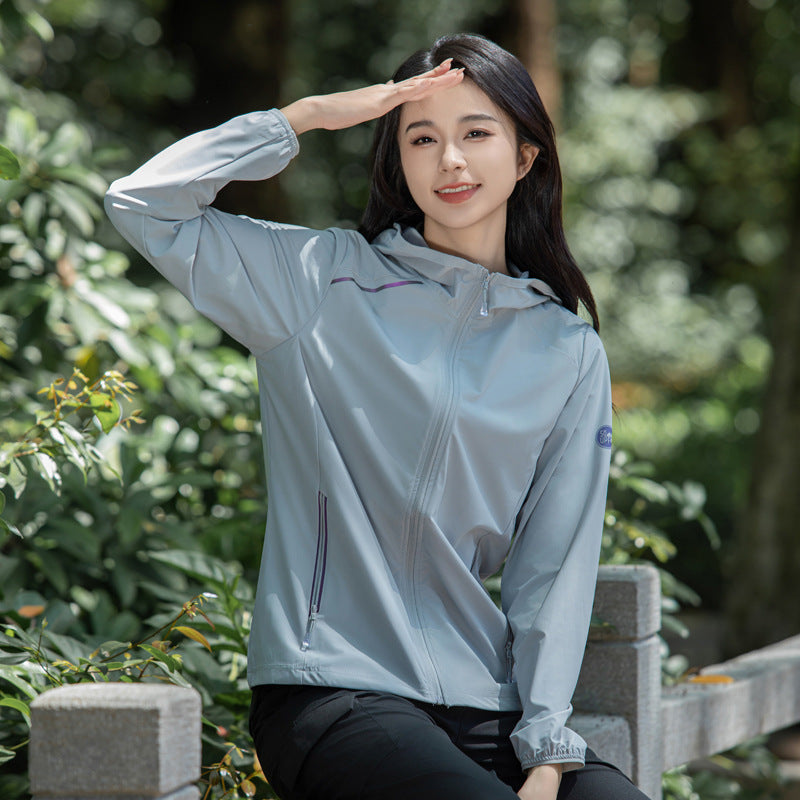 Women's Outdoor Skin Clothing Ice Silk UV Protection Sun-protective Clothing