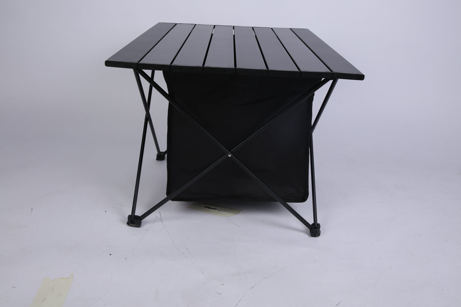 1Pc Foldable Camping Table With Storage Basket Rustproof Portable Aluminum Alloy Roll-Up Camping Table With Carrying Bag For Camping Hiking BBQ Picnic Fishing