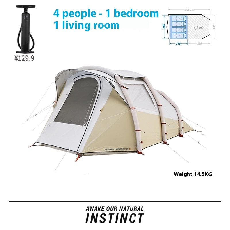 Inflatable Tent Thickened Rainproof Camping Equipment