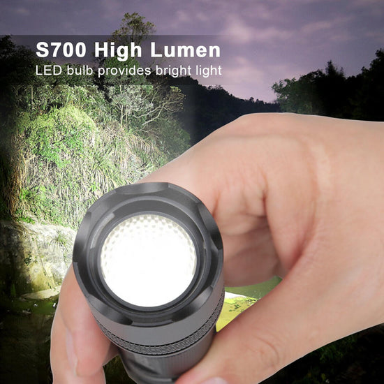 Small Ultra-Retractable LED Tactical Handheld Flashlight With Knife
