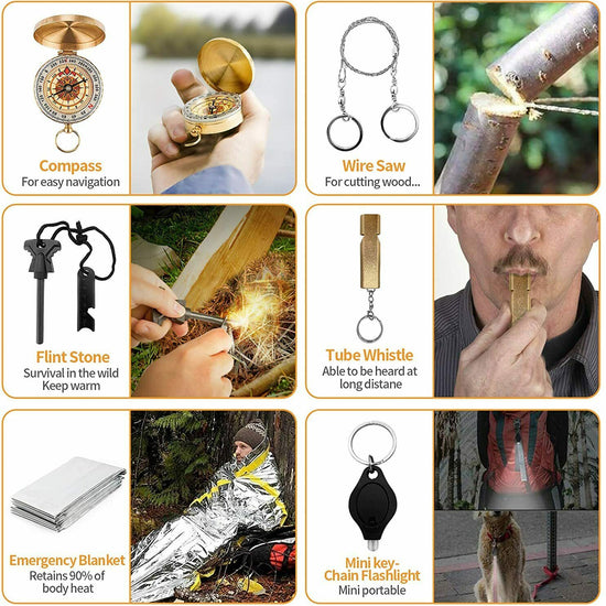 14-In-1 Outdoor Emergency Survival Kit