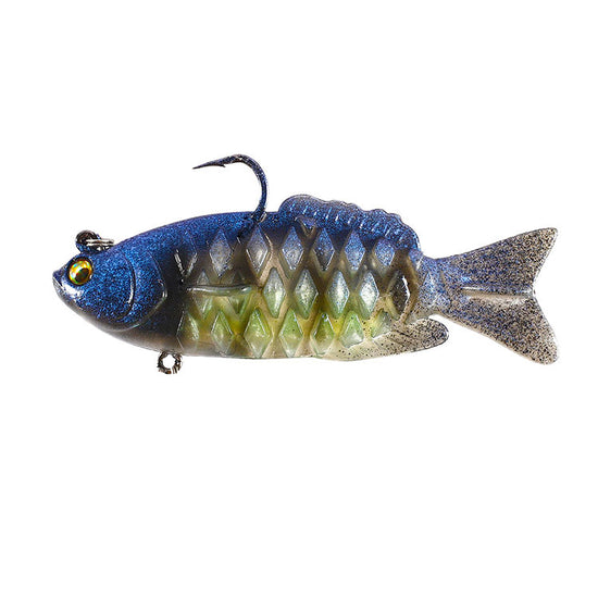 Soft Shad Bait Ultrasoft Multisection Silicone Jig Dark Sleeper Swimbait For Bass Fishing